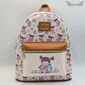 Loungefly Disney Pixar Monsters, Inc. Boo Mike and Sulley Mini Backpack New